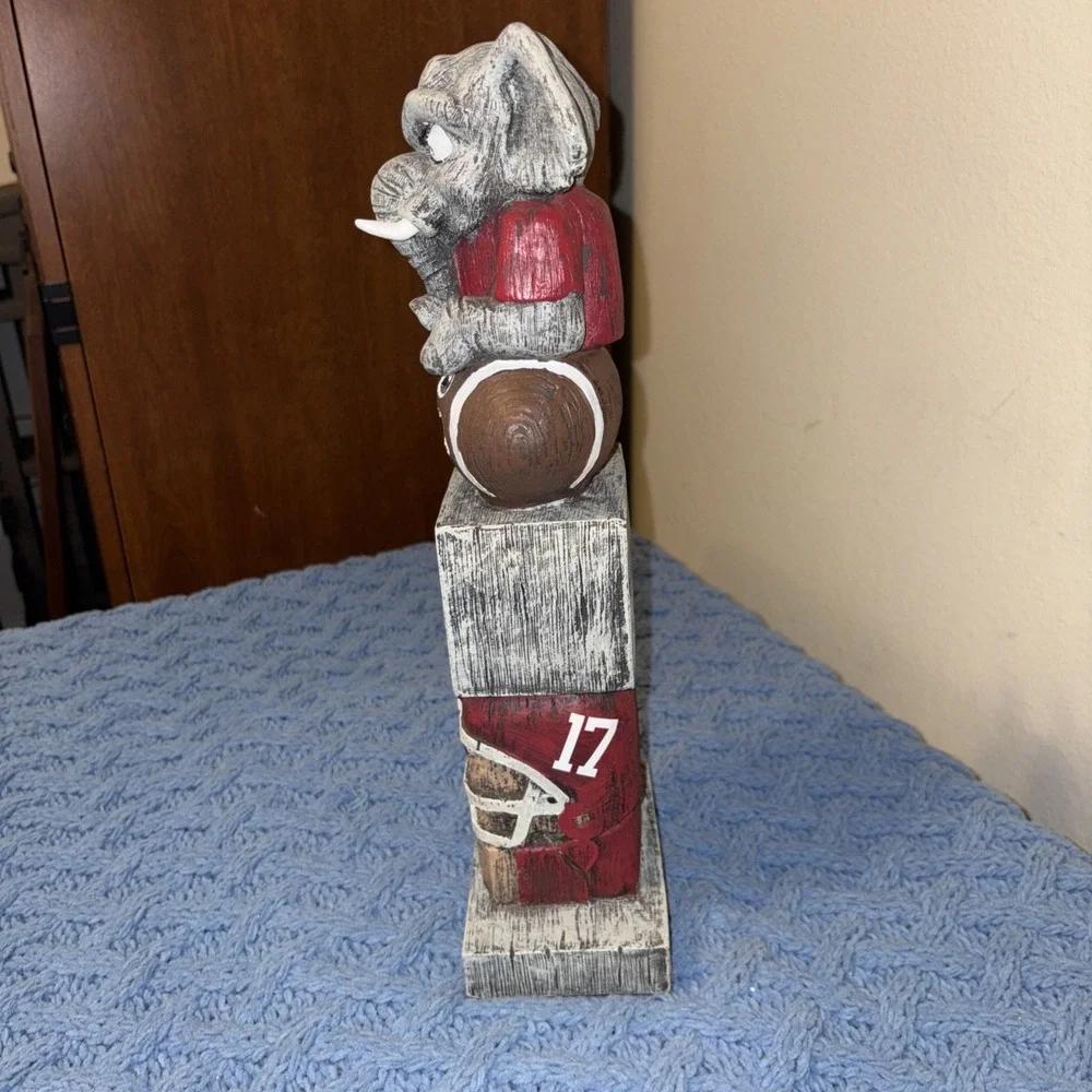 Alabama Crimson Tide NCAA Garden Statue Mascot Tiki Tiki Totem